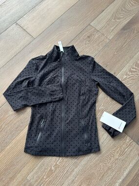 lululemon athletica Black Perforated Zip Utility Jacket